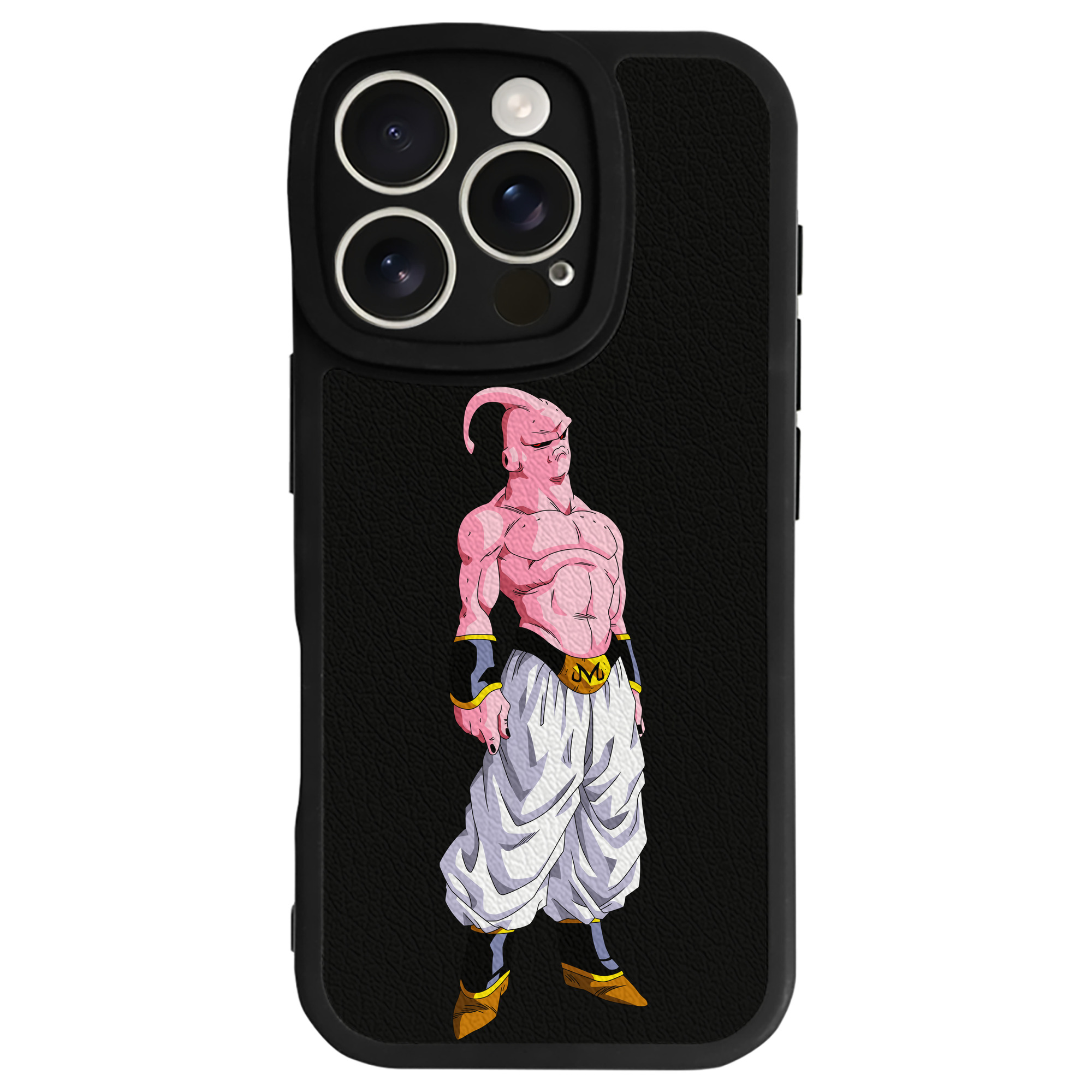 ドラゴンボール 魔人ブウ DRAGON BALL Majin Buu 【iPhone 16シリーズ対応】シリコンスマホケース（レザー調） 材質：シリコン